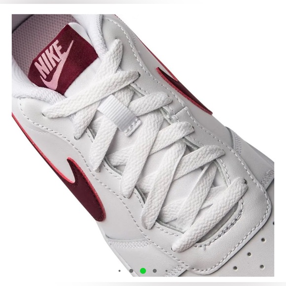 Nike Court Borough 2 Low White Dark Beetroot - Picture 4 of 16